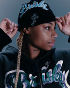 Brisky Denim Skull Cap